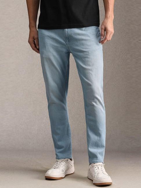 Men Light Blue Light Smart Fit Jeans