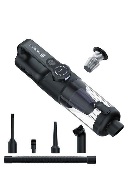 Portronics MopCop 4, 2-in-1 Cordless & Corded Vacuum Cleaner & Blower, Car & Home Use - Black