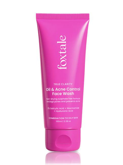 Foxtale True Clarity Oil & Acne Control Face Wash - 100 ml