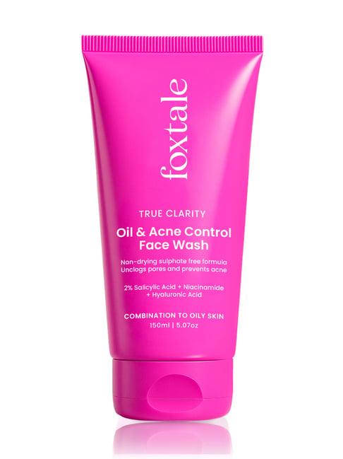 Foxtale True Clarity Oil & Acne Control Face Wash - 150 ml