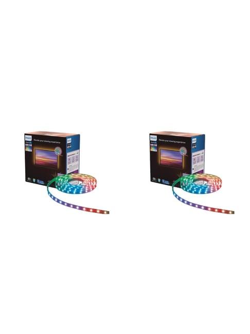 PHILIPS Wi-Fi Smart LED TV Strip Light with Music Sync, Voice Control & Dimmable Feature (Multicolor)