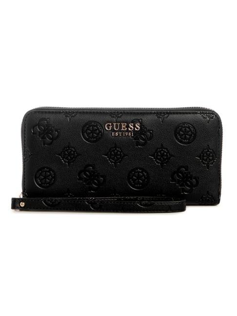 Guess Black LAUREL II Logo Zip Around Wallet