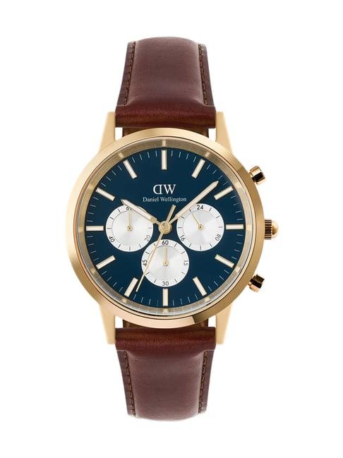 Daniel Wellington Blue Round Dial Analogue Men's Watch - DW00100875K
