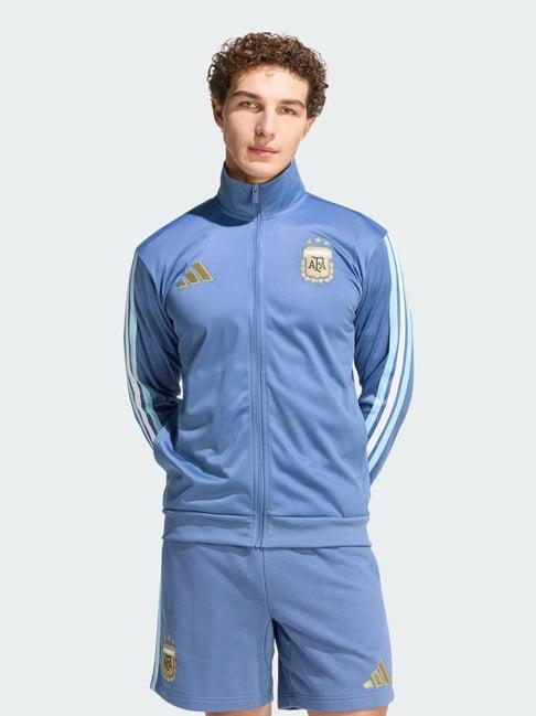 Adidas Blue Regular Fit Sports Jacket