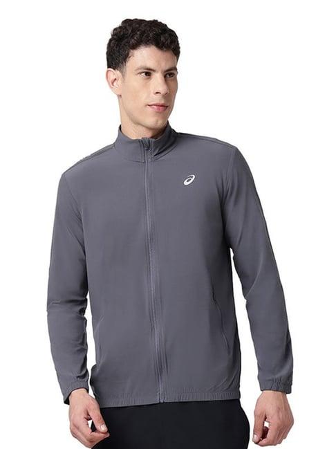 Asics Carrier Grey Regular Fit Track Jacket