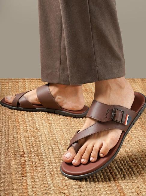 U.S. Polo Assn. Men's ANGUS Tan Sandals