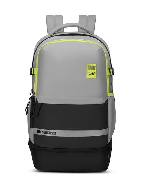 Skybags Grey Basecamp Colorblocked Large Laptop Backpack