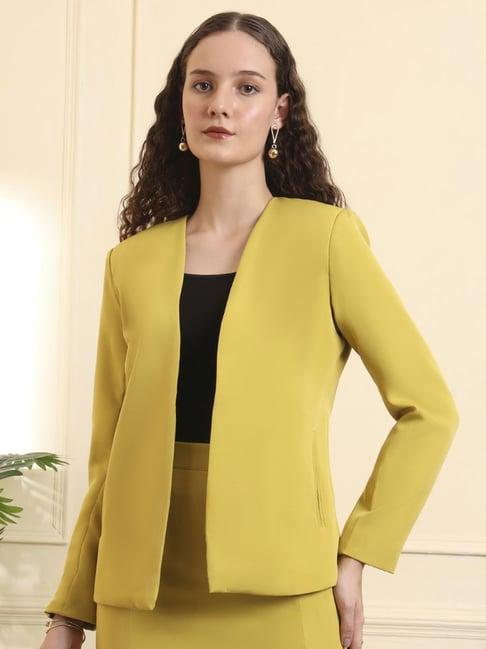 Brinns Light Olive Regular Fit Blazer