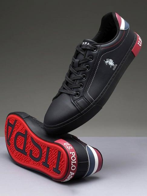 U.s. Polo Assn. Men's Rojas 5.0 Black Sneakers