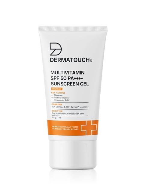 DERMATOUCH Multivitamin SPF 50 PA++++ Sunscreen Gel For All Skin Types| Adult Unisex | 30g