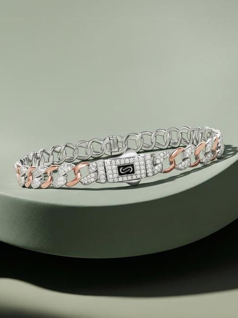 Touch925 925 Silver Dual Luxe Link Classic Bracelet