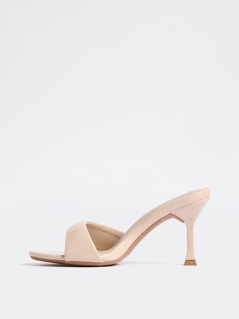 LUNA BLU by Westside Ivory Heel Sandals