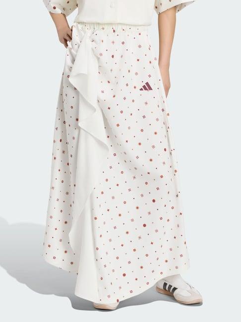Adidas White Printed Skirt