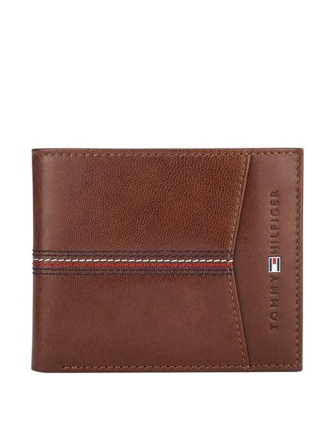 Tommy Hilfiger Enoch Tan Formal Leather Bi-Fold Wallet for Men