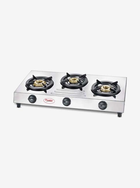 Prestige Fame 3 Burners Gas Stove (Silver)