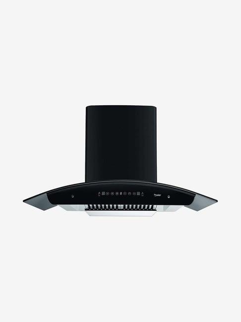 Prestige Oscar 900 1000CMH 90cm Wall Mounted Chimney (Black)