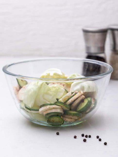 Goodhomes Transparent Glass Mixing Bowls - Set of 2