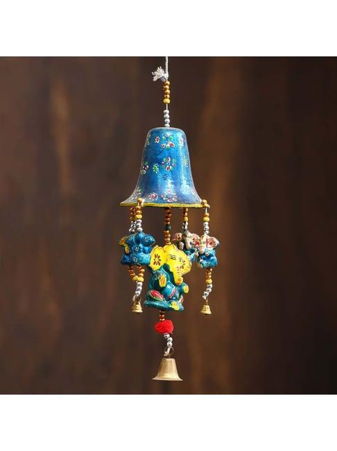 eCraftIndia Handcrafted Decorative Lord Ganesha Wall/Door/Window Hanging Bells