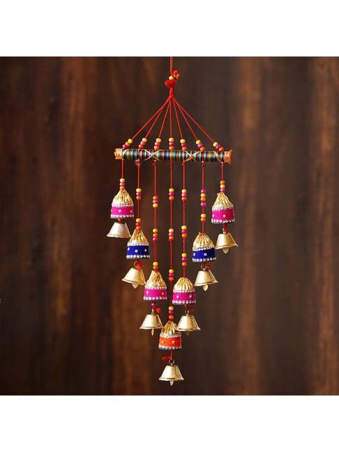 eCraftIndia Handcrafted Decorative Colorful Wall/Door/Window Hanging Bells