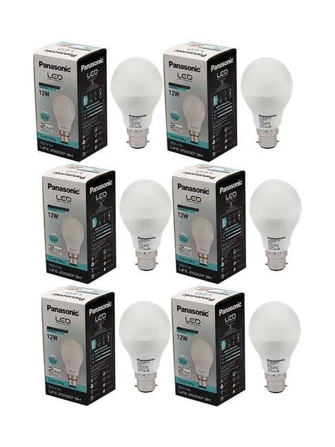Panasonic B22 12Watt LED Bulb - Pack of 6 (Cool Day Light)