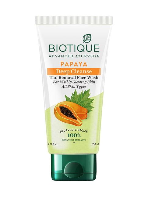 Biotique Papaya Deep Cleanse Tan Removal Face Wash - 150 ml