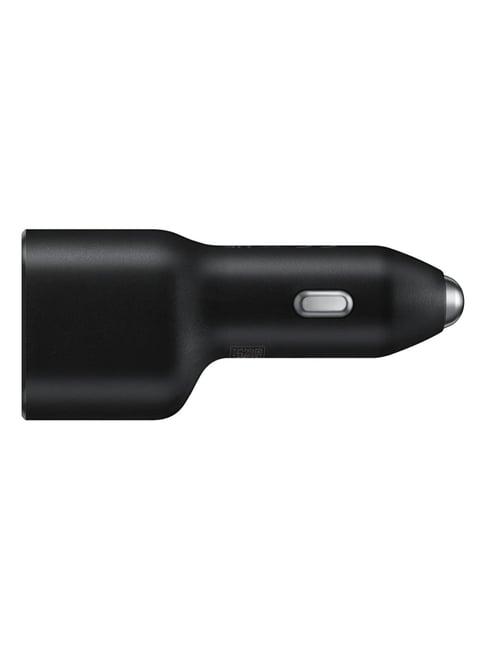 Samsung Car Charger Duo L4020, 40 Watts Dual Fast Charging (Black)
