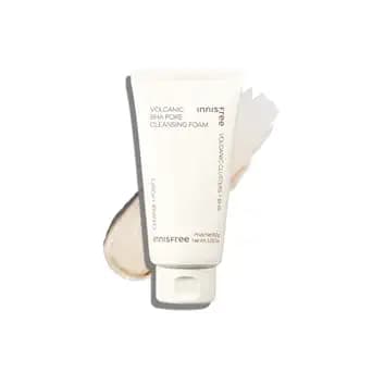 Innisfree Volcanic BHA Foaming cleanser | Korean Face Wash for Oily/Combination Skin | Pore Cleanser | Acne Prone Skin | Deep Cleansing | For Men and Woman