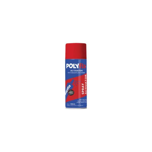 Polyfix Aerosol Activator for HV Cyanoacrylate Adhesives - Facilitates Fast Bonding and Accelerates Curing Process - Ideal for Quick and Efficient Application of Instant Glues - 100ml Spray Can