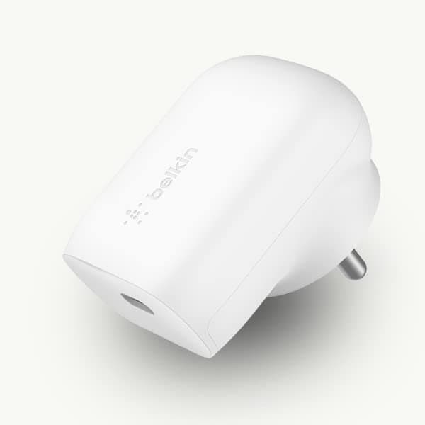 Belkin 30W USB-C Wall Charger with PPS | PD 3.0, Fast Charging - iPhone 17, Air, Pro, Pro Max, Samsung Galaxy S25, iPad, AirPods, Google Pixel 10 and More | 2 Years Warranty, White