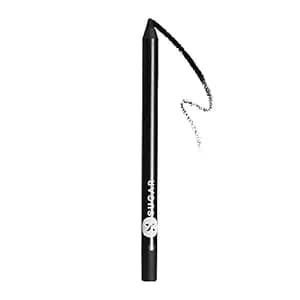 SUGAR Cosmetics Stroke Of Genius Heavy-Duty Kohl with Sharpner | Long Lasting, Smudge Proof & Waterproof Kajal Pencil | Matte Finish | 1.2gm - 01 Back To Black (Black)