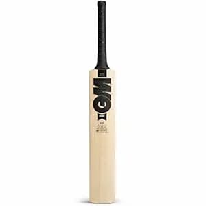 SAG English Willow Cricket Bat, Professional, Natural Wood, Size 6, Leather Handle, Wide Edges 40-45 MM, with Free Bat Cover