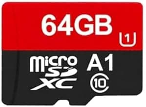 MicroSDXC Memory Card, 64GB, Class 10, A1, UHS-I U1, for Smartphones and Tablets
