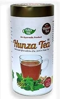 HUNZA TEA - Natural Herbal Tea with Holy Basil, Mint, Cardamom, Cinnamon and Ginger - 100gms