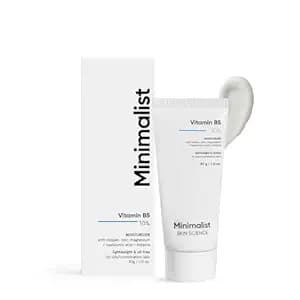 Minimalist Vitamin B5 10% Oil-Free Moisturizer for Face, Lightweight Gel Moisturizer for Oily & Combination Skin, Barrier Repair Face Cream with Glycerine 30gm