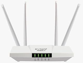 EVteQ 4G LTE 2 LAN/WAN Wireless Router Mobile Sim Based Router with Four Antenna, Output 4G/5G/2.4Ghz, Plug and Play, Ethernet Port: 1 LAN Port, Wi-Fi 6,All 4G/5G Sim Card Support