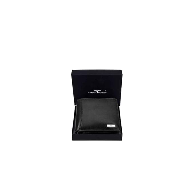 URBAN FOREST Oliver Aniline Black Leather Wallet for Men