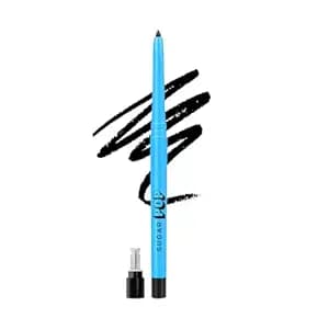SUGAR POP Longwear Kajal | 24 Hr Smudge-Proof Kajal | Waterproof | Velvet Matte Finish | 0.3 gm - 01 Black
