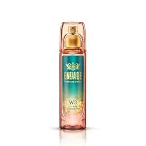 Engage W3 Perfume Spray for Women 120ml | Citrus & Floral | Long Lasting | No Parabens | No Silicones| Dermatologically Tested | Skin Friendly | Crafted for Everyday Luxury | Also try Verona EDP