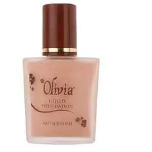 Olivia Liquid Foundation, Soft Beige - 03 | Satin Finish with Medium to Full Coverage | Lightweight, Long-Lasting Formula for Light Skin Tones | Hypoallergenic & Dermatologist Tested | 28ml