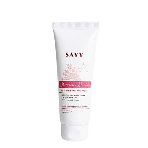 SAYY Moroccan DeTan Brightening Face Pack for Advance Skin Renewal Radiance Clay Mask (1)