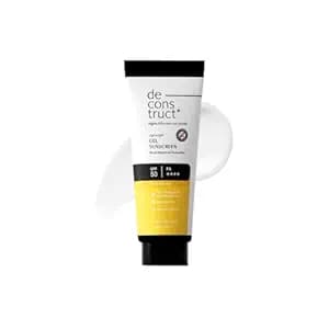 Deconstruct Gel Sunscreen for Oily skin SPF 50 PA++++ |100% Photostable Sunscreen |4 New Gen UV Filters |In-Vivo |Lightweight, Airy, Non-greasy |For oily, combination, normal skin |For Men & Women 50g