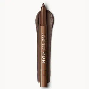HYUE AmplifEYE™ 3-in-1 EYE Crayon | Eyeshadow - Liner - Kohl | Cold Brew | Creamy Multi-Use Stick with in-built Sharpener and Smudger | High-Pigment Formula with Vitamin E & Jojoba Oil