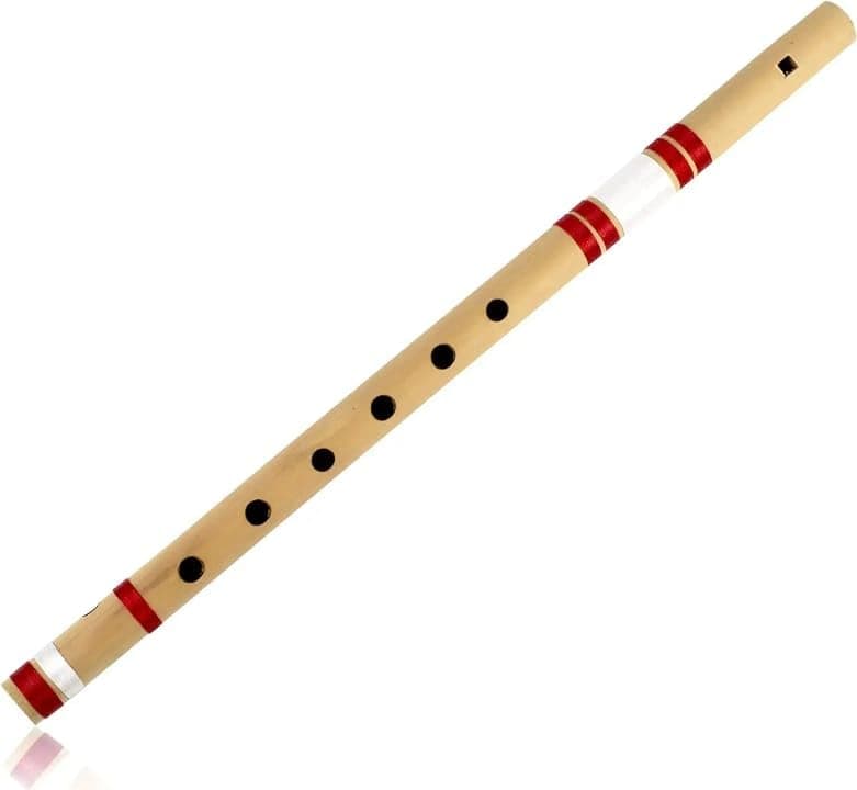 GIRLYZ ATTIRE Traditional Handmade Wooden Bamboo Flute Basuri Musical Instrument For Gifting And Janmastami, (Pack Of 1)