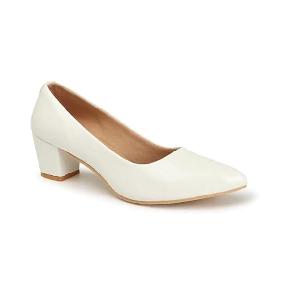 Women’s Black Block Heel Pumps | Comfortable Slip-On Office Wear