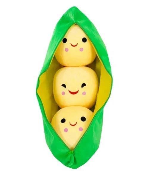 Storescent Stuffed Animal Cute Plush Toy - Hugging Plush Squishy Pillow Toy Gifts (Pea Shaped Stuffed Toy)
