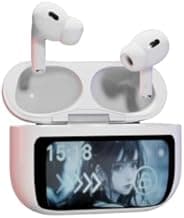SHARKin Display Digital Buds with 13mm Drivers for Superior Sound 10-Minute Quick Charge 100 Minutes Playtime Type-C Charging Port Touchscreen Display for Clear Calls Bluetooth