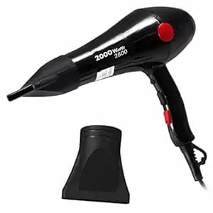 Choaba Professional 2000W Hair Dryer with Hot & Cold Air | Lightweight Travel Blow Dryer with Styling Nozzle & Diffuser for Men & Women (A1)