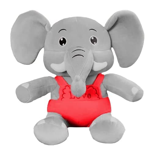 HUG 'n' FEEL SOFT TOYS Long Soft Lovable hugable Cute Giant Life Size Teddy Bear. (New Soft Toys, Love Elephant)