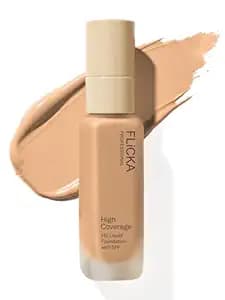 FLiCKA Professional HD Liquid Foundation With SPF Long Lasting High Coverage Waterproof - Fair 102