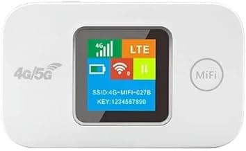Wireless 4G/ 5G LTE Hotspot | 4G Pocket Router | 3000 mAh Battery (12 Hrs) | All Sim Supported